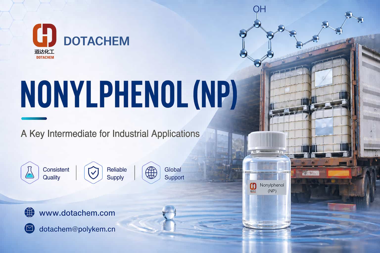 Dotachem Nonylphenol (NP): 'n Sleutel intermediêre vir industriële toepassings