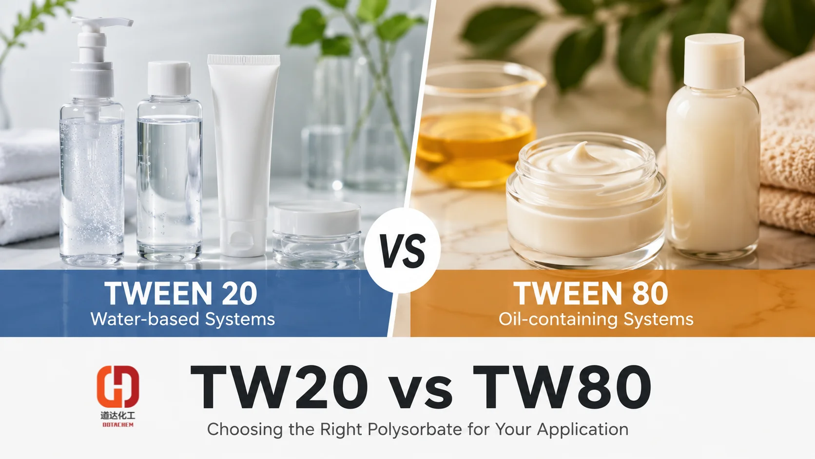 Tween 80 vs Tween 20: Sleutelverskille en hoe om vir jou toepassing te kies